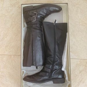 Enzo Angiolini wide calf leather boot